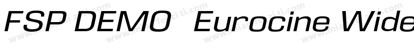 FSP DEMO   Eurocine Wide字体转换